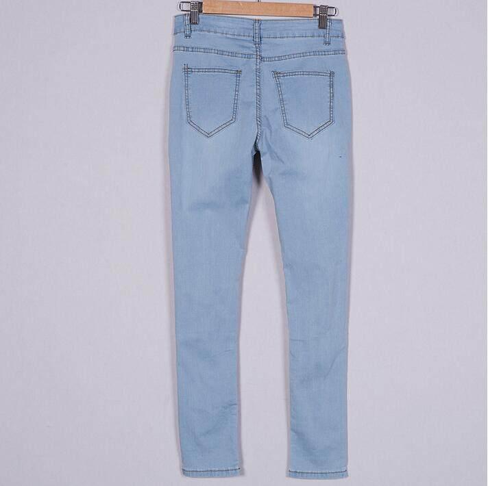 Women's European & American Style Ripped Skinny Jeans