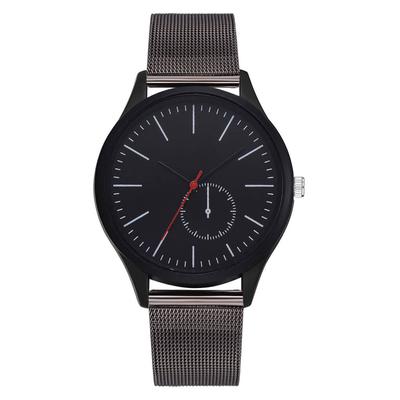 Men Round Shaped Watch Analog Quartz Dial Plate Alloy Watches Gifts Wristwatch