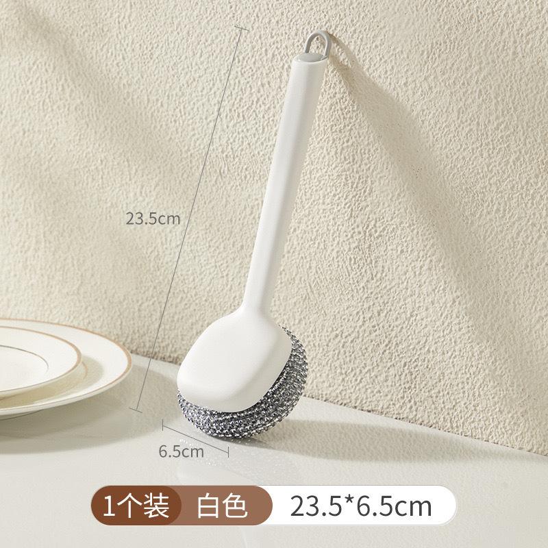 

Кухня, Не повреждающий кастрюлю, с ручкой, Щетка для чистки стальным шариком, Щетка для мытья посуды и кастрюль, Не жирная, Щетка с длинной ручкой