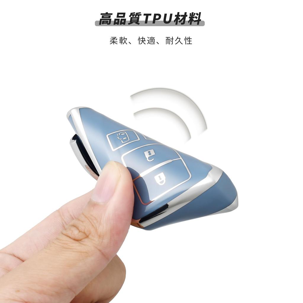 OFFCURVE Hiace Key Case for Toyota Cars, 4 Buttons, Slide Both Sides, For HIACE200