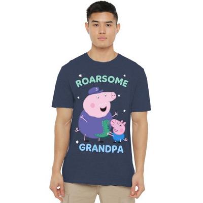 Unisex Adult Roarsome Grandpa Pig T-Shirt