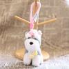 Yousheng Schnauzer Dog Plush Toy Keychain Stuffed Animal Soft Pendant Cute Birthday Gifts for Bags and