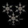 12Pcs Snowflake Icicle Christmas Tree Ornament Navidad Xmas Decor New Hanging Pendant