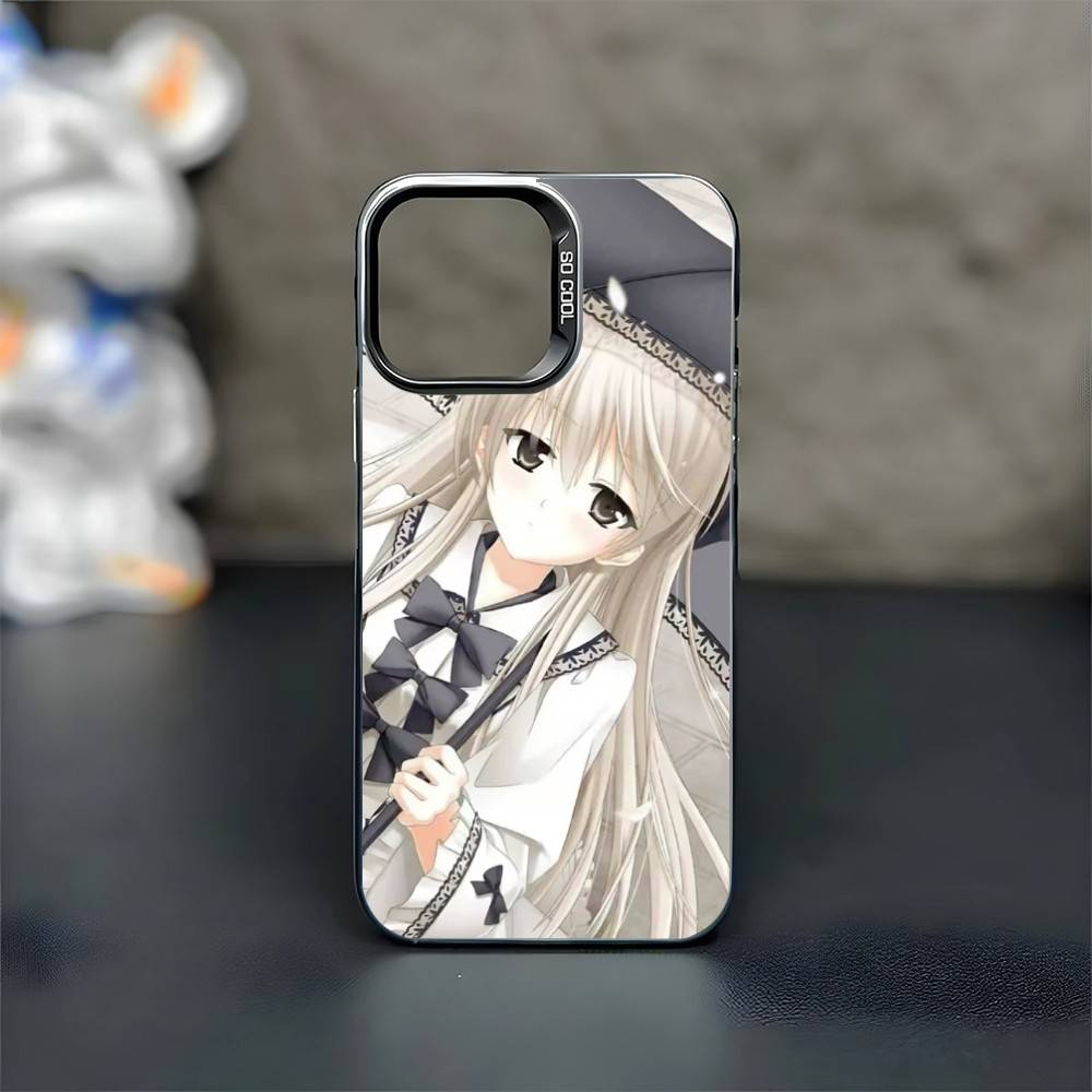

Yosuga no Sora Чехол для телефона для iPhone17,16,15,14,13,12,11 Plus,Pro Max Черный Матовый Ударопрочный Чехол iPhone13PRO
