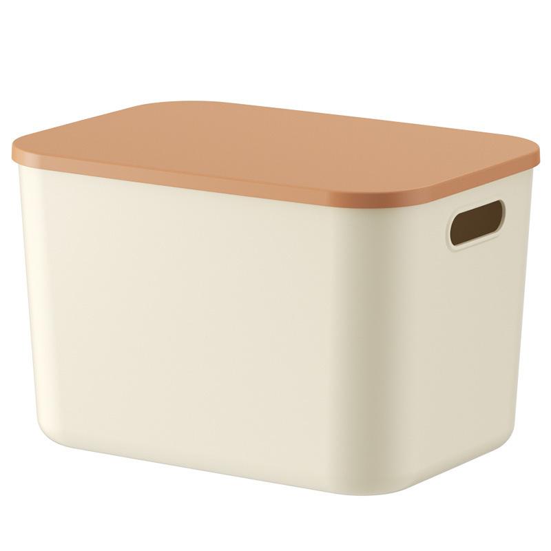 Desktop sundries storage box with lid Plastic snacks Clothing sorting box Toy storage basket Cosmetics storage box