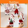 Cute Santa Claus Ornament With Musical Instruments Christmas Decoration Props For Holiday Decor And Window Display