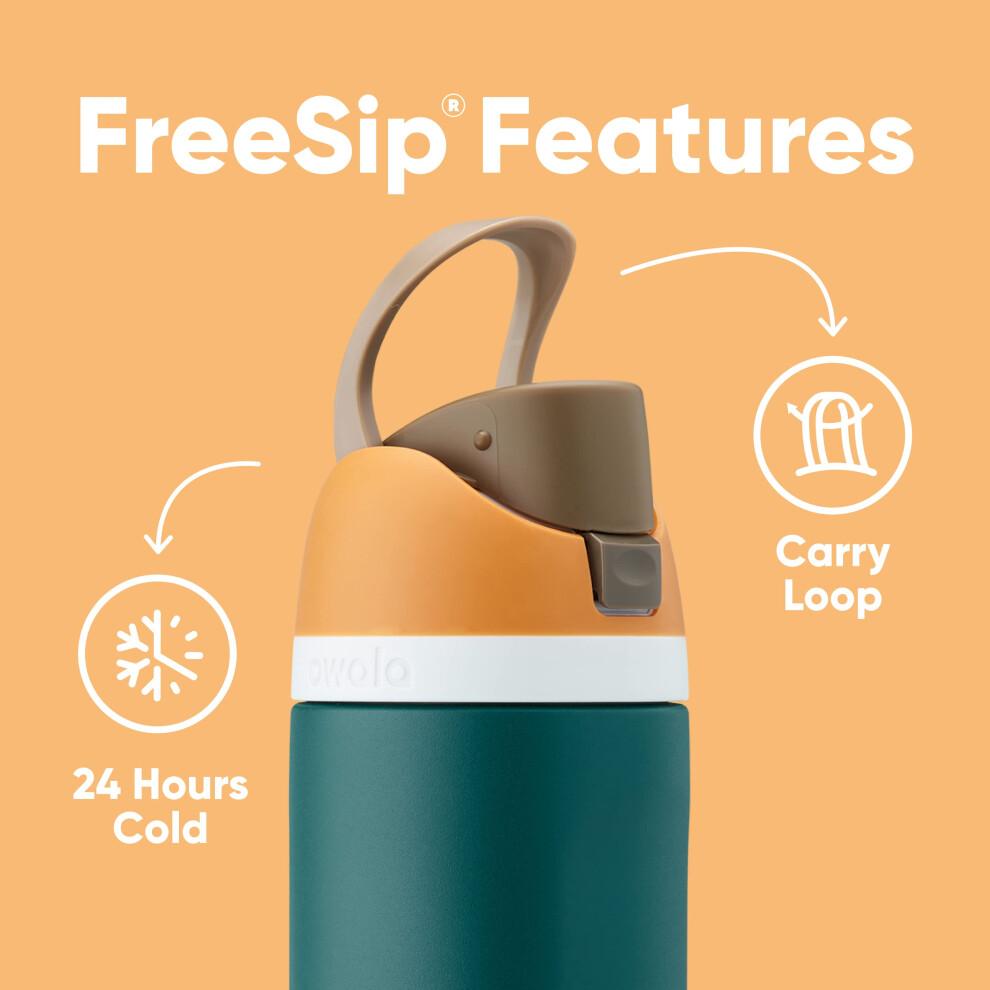 Owala FreeSip Borraccia Termica in Acciaio Inossidabile con Cannuccia per Sport, Viaggi e Scuola Senza BPA Borraccia Sportiva 32 oz Camo Cool