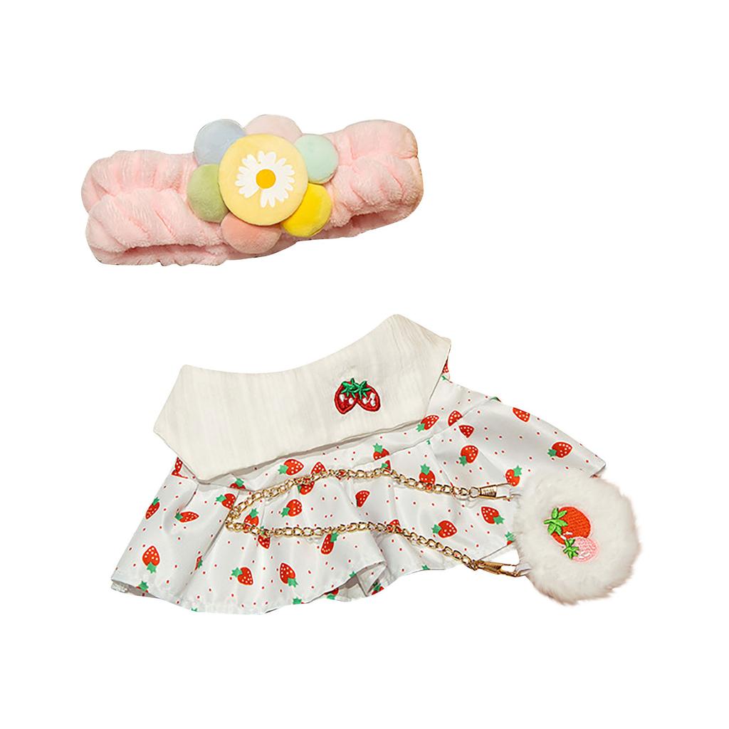 30cm Doll Accessories D-uck Plush Doll Clothes Detachable Clothes Hat Suit Accessories For Plush Toy