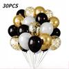 30pcs Latex Decorative Balloons, for Birthday Party Wedding Decoration ,Sequin Confetti Balloons