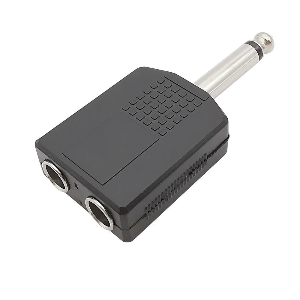 AUX Connector 6.35mm Audio Plug Microphone Splitter Converter 6.5 Jack Adapter Audio Converter