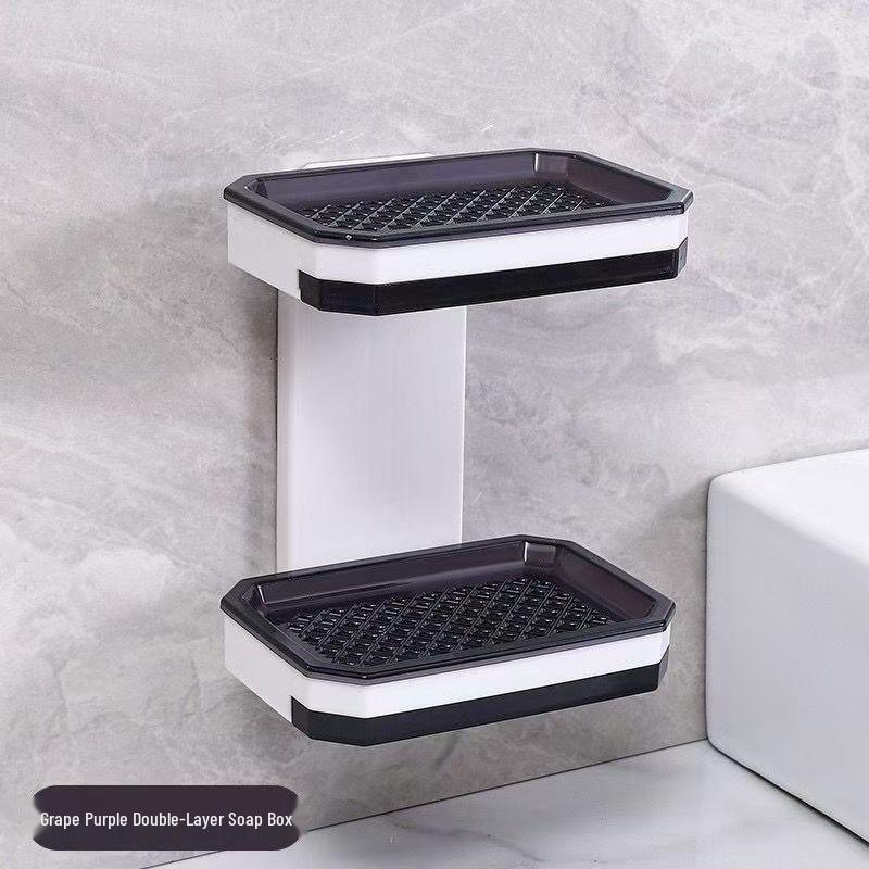 Luxury Double-Layer Soap Dish with Drainage