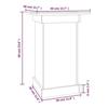 VidaXL Support à fleurs Marron miel 40x40x60 cm Bois de pin solide 823632