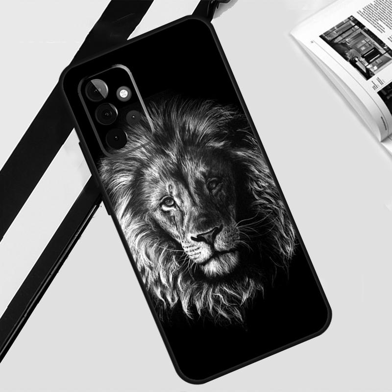 Lion Animal Case For Samsung Galaxy A55 A35 A15 A56 A36 A26 A16 A06 A54 A34 A14 A12 A22 A32 A52 A13 A53