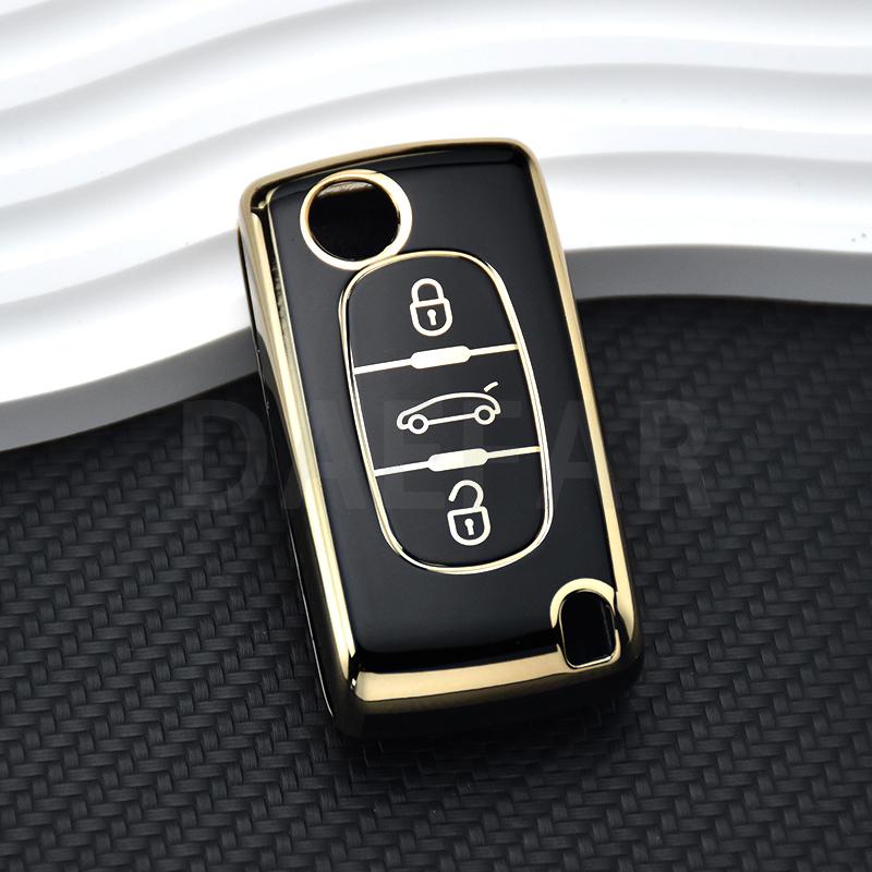 For Citroen C2 C3 C4 C5 C6 C8 for Peugeot 107 207 307 307S 308 407 607 TPU 2 3 Buttons Car Remote Key Case Cover