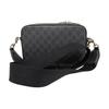 Gucci Geantă Messenger Crossbody din Pânză cu Monogramă GG Neagră Unisex pentru Utilizare Zilnică