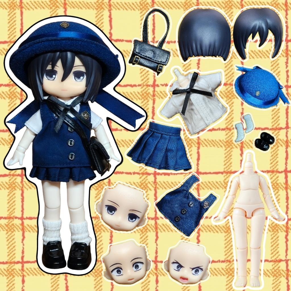 

OB11 Mikasa Ackerman Doll Clothes High Quality Full Set 1/12 Plain Body Accessories BJD Collect Gift Popular Fashion Items 14CM