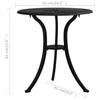 Garden Table Black 62x62x65 Cm Aluminium Cast