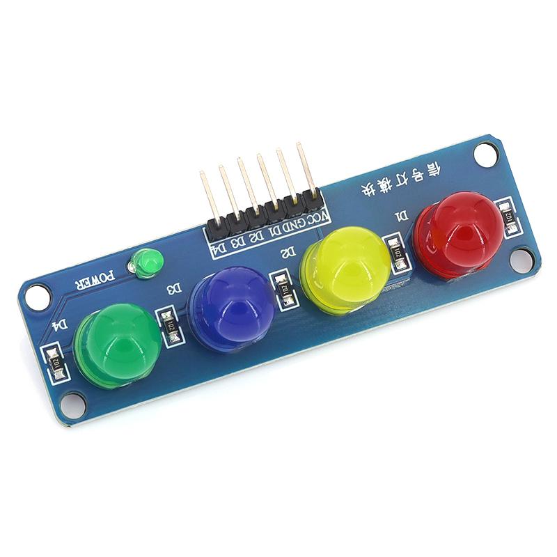 Stlxy DC 3.3-5V ST009 Four Position LED Module Signal Light Electron Traffic Light Module for Electronics Projects