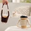 Sometime Cute Plush Cup Sleeve Autumn Winter Velcro Detachable Handheld For Coffee Milk Tea Cups Taiwan Popular Hot Cold Drinks