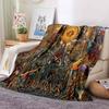 L-Lord of the Rings Movie Print Flannel Blanket Soft Warm Throw For Sofa Bedroom Home Decor Fantasy Film Fan Birthday Present