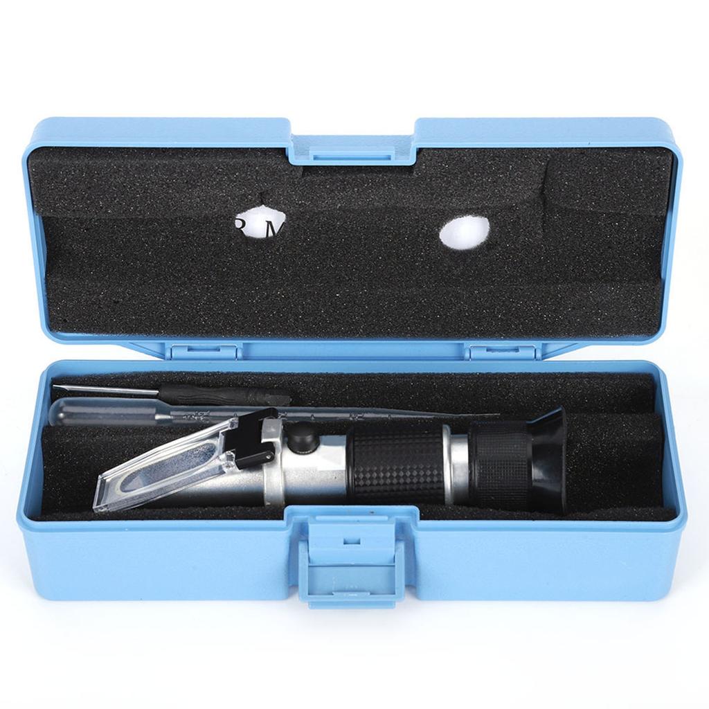 Refractometer Handheld High Accuracy Wine Dual Scale 040percent  Brix Liquid Measuring Equipment