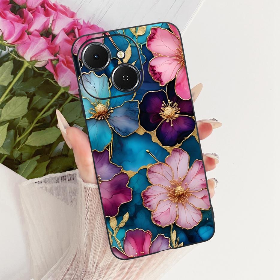 For Tecno Spark 40 Case KM5 Cute Lion Fashion Painted Cover Soft TPU Phone Cases For Tecno Spark 40C Spark40 C Back Cover Fundas