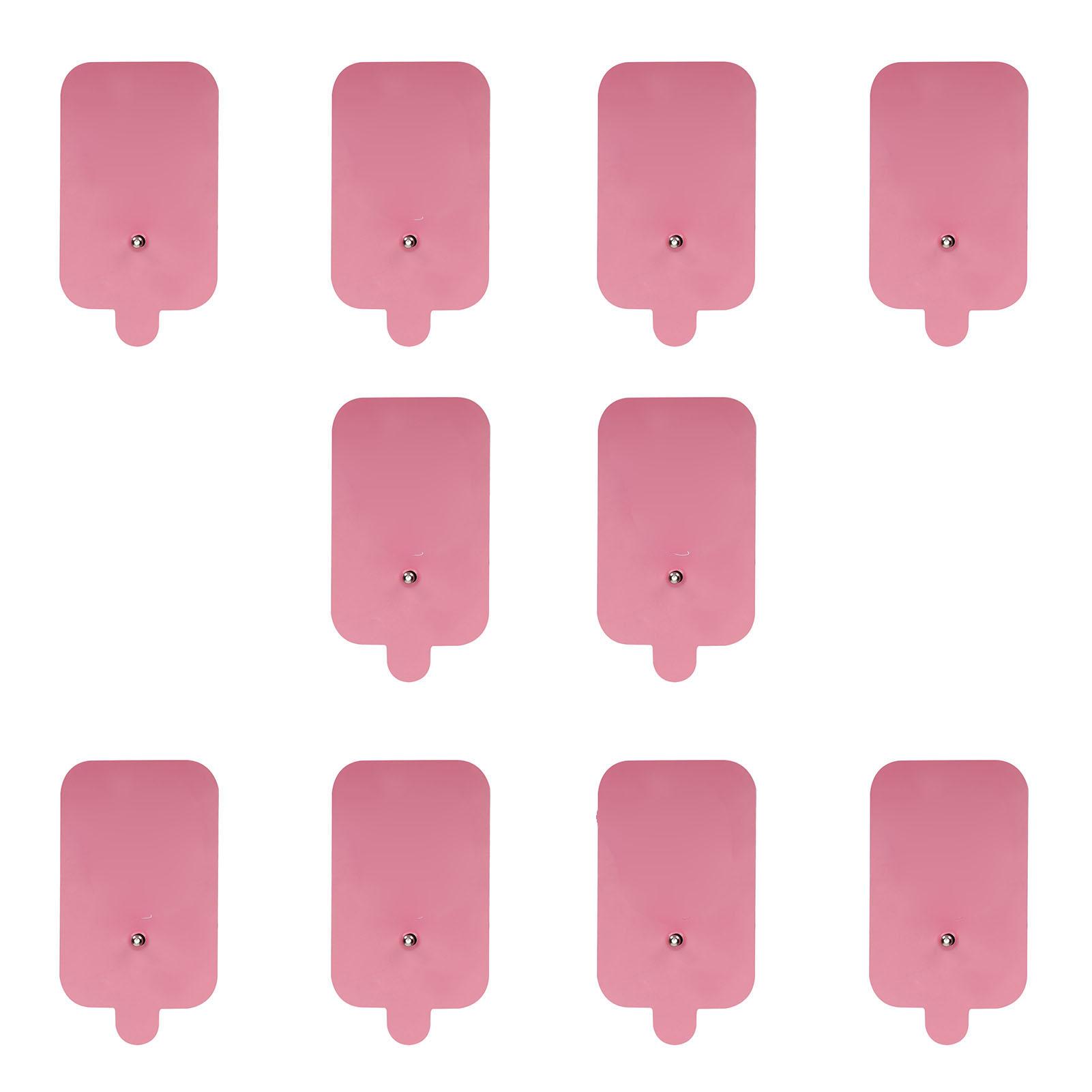 

10pcs TENS Unit Replacement Pads Non Irritating Electrode Therapy Patches for Electrotherapy Pink