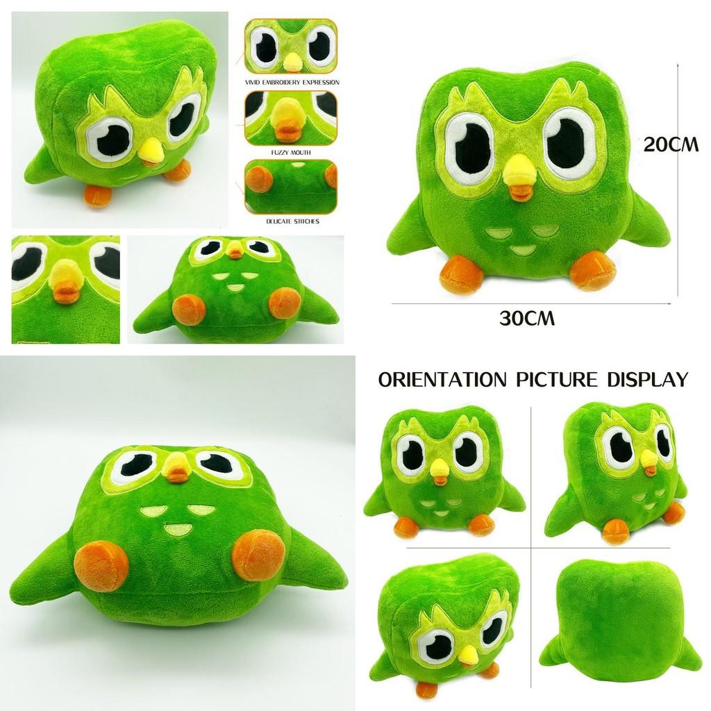 Duolingo Duo 10 Year Celebratory Plush Doll Green Owl Kids Gift