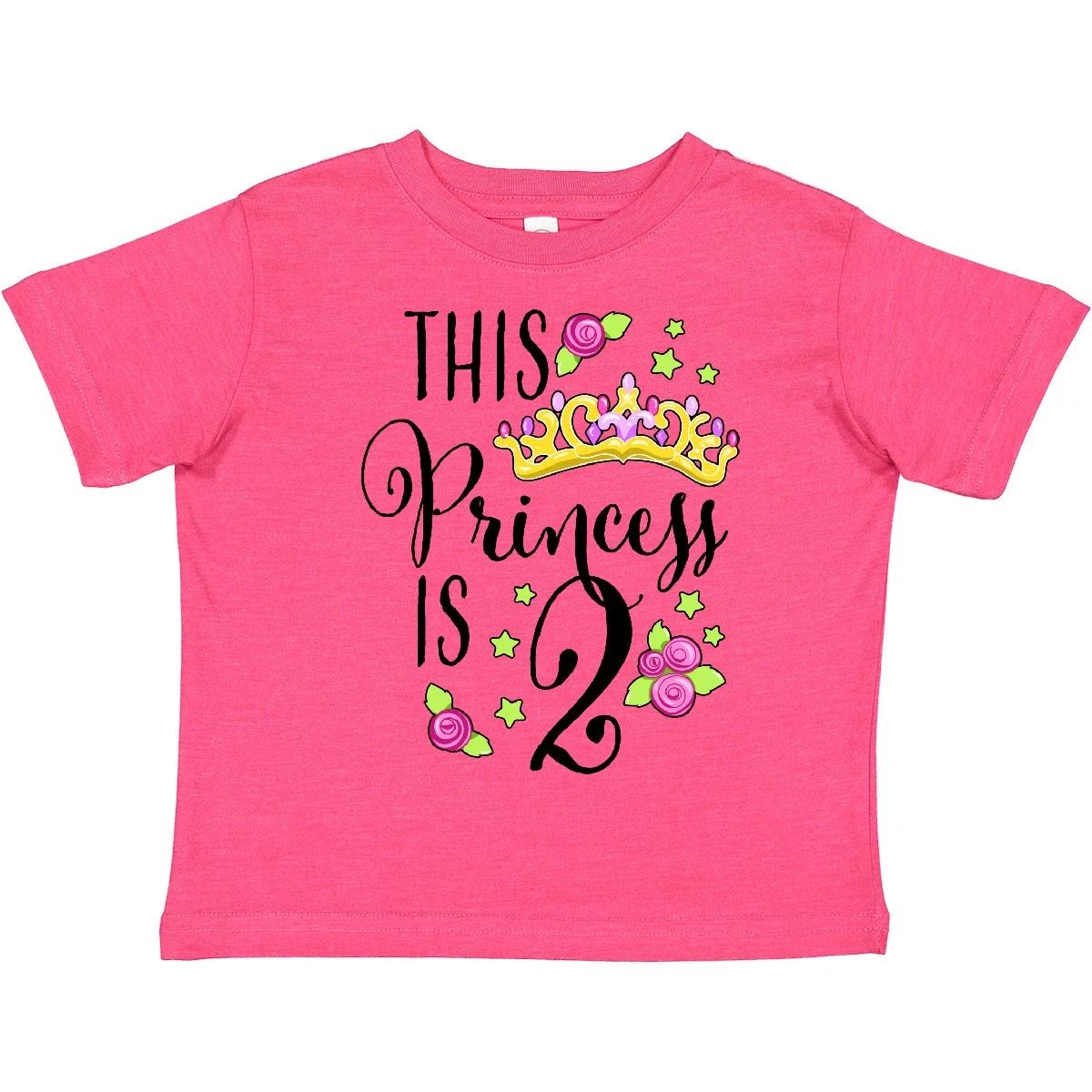 

Inktastic This Princess Is Two- Second Birthday Toddler kids boys T-Shirt Birthdays 2nd 2 160