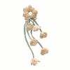 Long Streamer Bell Orchid Scrunchie Fairy Style Bell Flower Ponytail Holder  Birthday Gift