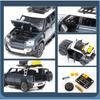 1/32 Land Rover Defender with Tools Alloy Diecasts & Toy Vehicles Toy Car Model Sound and Light Collection Kids Toy Gift