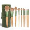 Qingluo 10-Piece Makeup Brush Set - Super Soft Brushes for Blush, Powder, and Eyeshadow