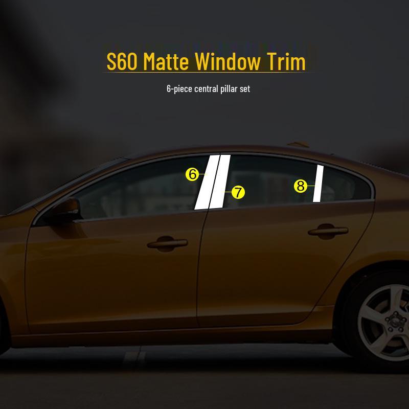 Volvo S60L/XC60/V40 Stainless Steel Window Trim & Decorative Strip