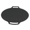Korean Grill Pan with Non Stick 6 Layer Coating for Gas Cooker Round Double Handle BBQ Griddle for