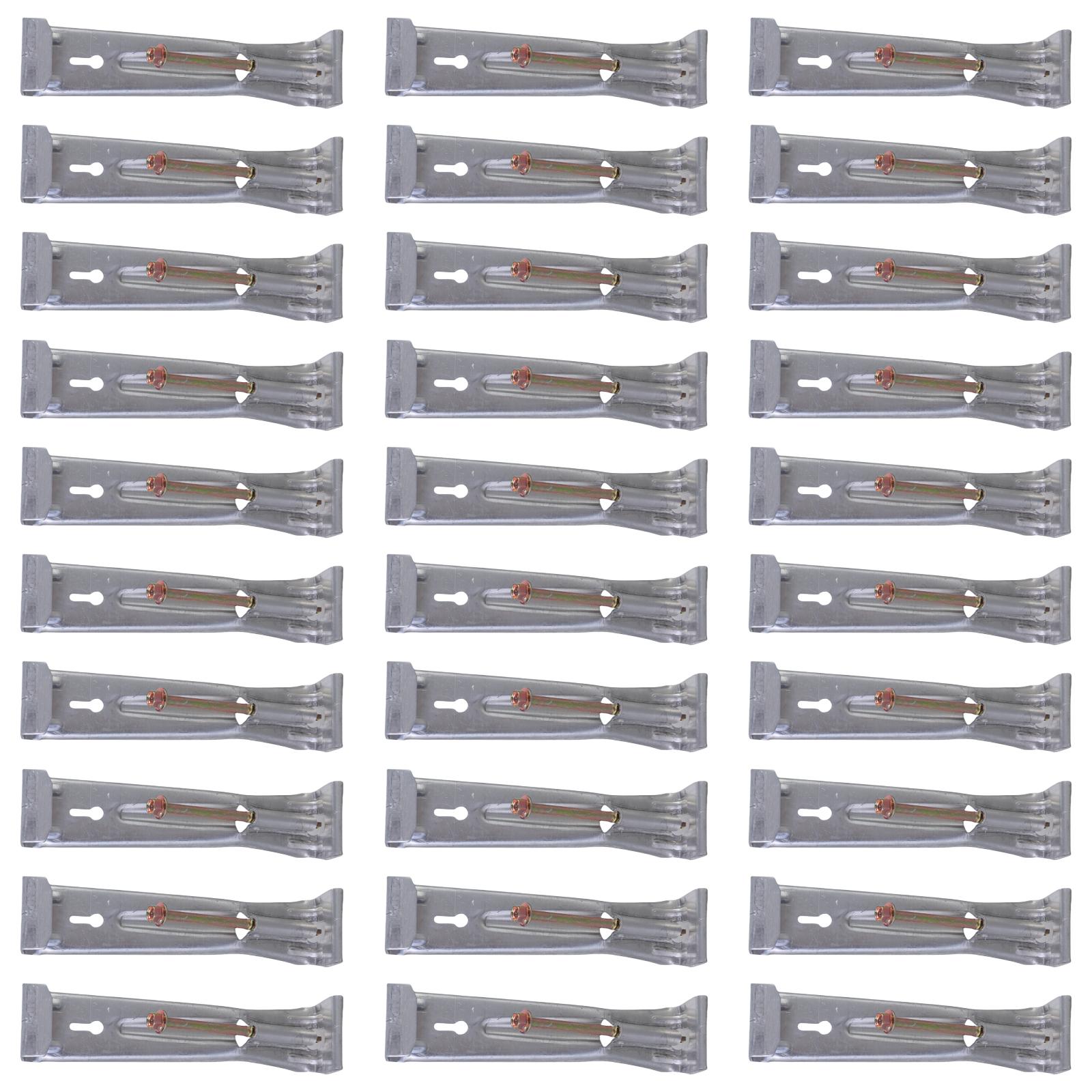 

30 Pieces Hide Bracket Gutter Hangers With Pre Inserted Screws for K Styles Aluminum Gutters Plus Hex Drill Bit