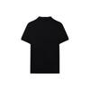 Fila Logo Bestickter Pullover Kurzarm Poloshirt Herren Poloshirts Schwarz F11M328107GBK