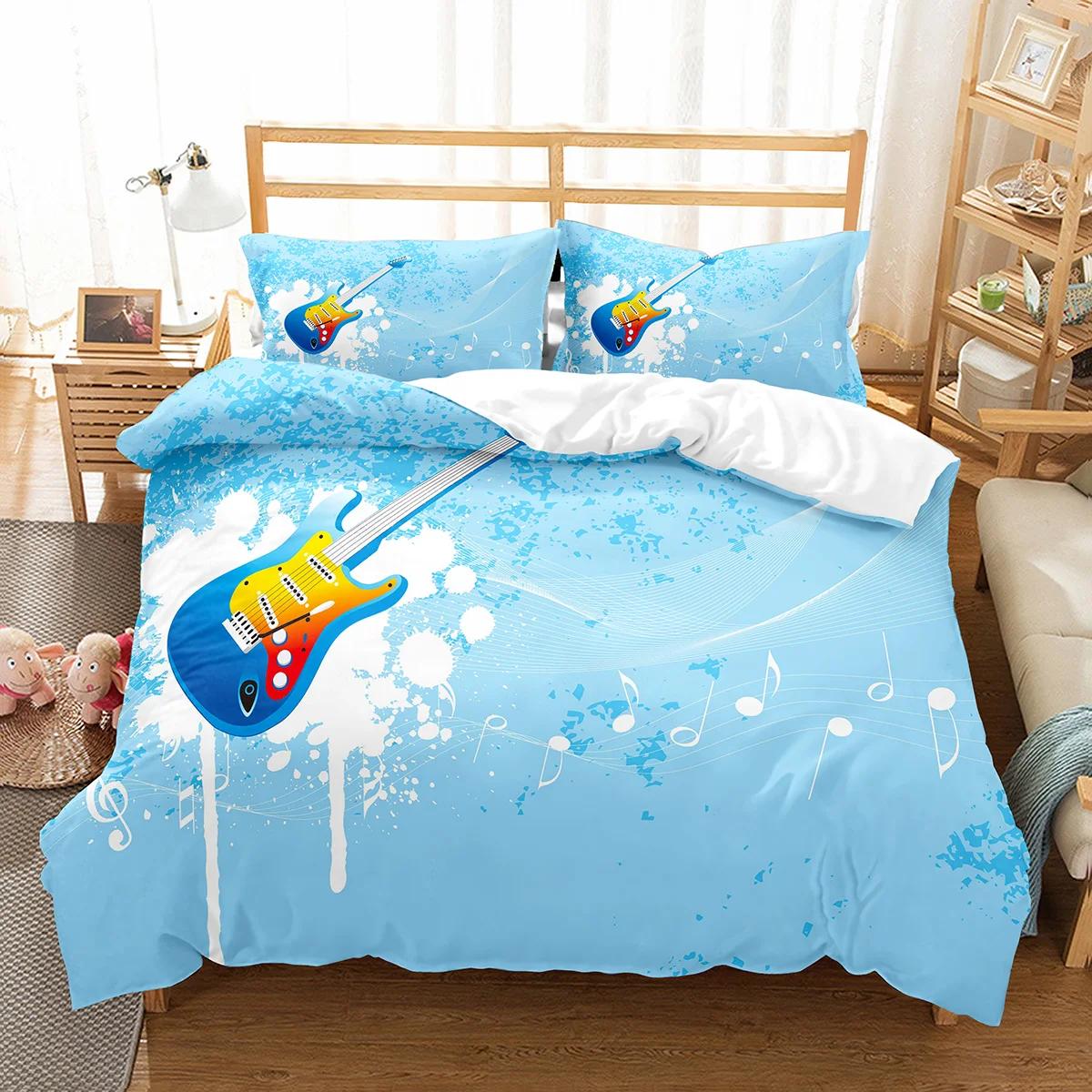 

Piano Pattern Duvet Cover Microfiber Classic Music Themed Bedding Set Musical Pattern Geometric Stripe King Quilt Cover 70x133cm