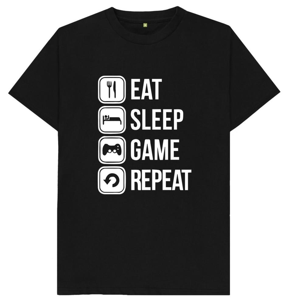 Eat Sleep Game Repeat Gamer Gaming T Shirt