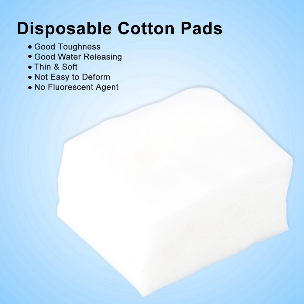 1000Pcs Disposable Cotton Pads Nail Polish Wipes Remover Makeup Cleaner Cotton Wipes
