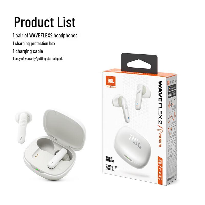 JBL Wave Flex 2 Semi-in-ear True Wireless Earbuds