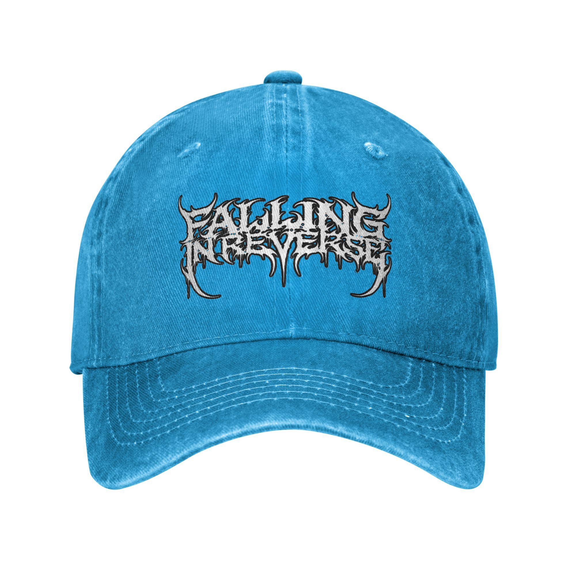 

Бейсбольная кепка Falling In Reverse Heavy Metal Band, наряды для унисекс-поп-панка, регулируемые кепки Trucker Adjustable синий