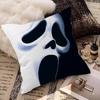 S-Scream Horror Movie Pillow Covers Cartoon Sofa Decorative Home Double-Sided Printing Short Plush Cute Cushion Cover