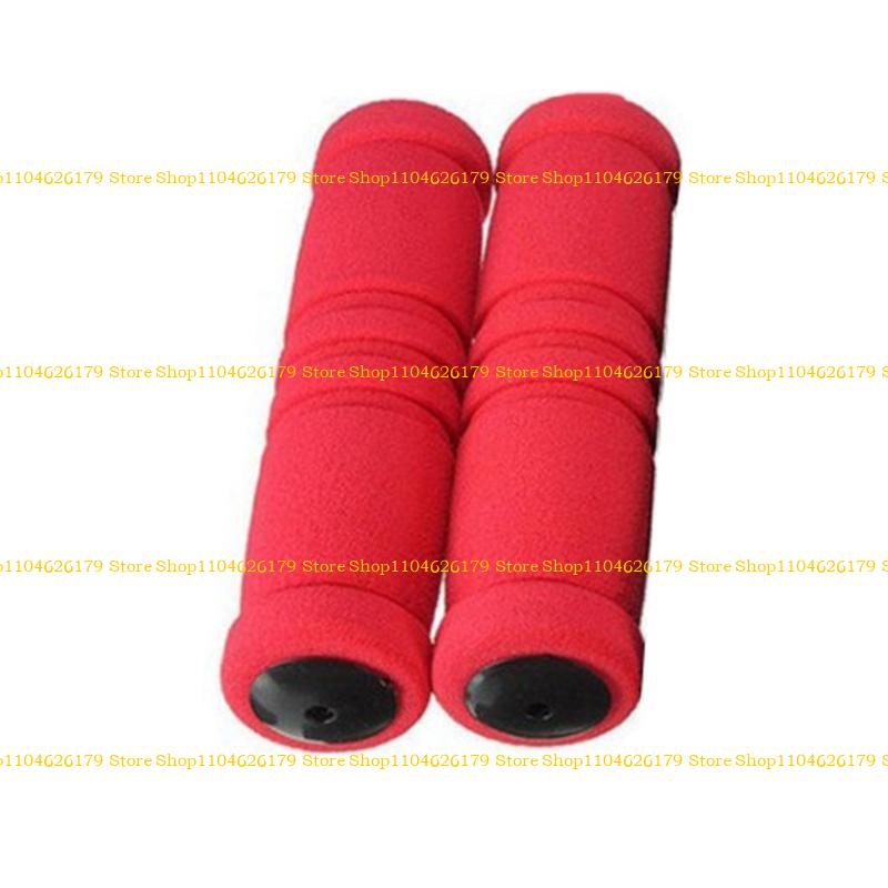 A1A2 1 Pair Foam Sponge Bike Handlebar Cover Shock Absorption Non-slip Comfortable for Mountain Bike Road Bike Tricycle красный