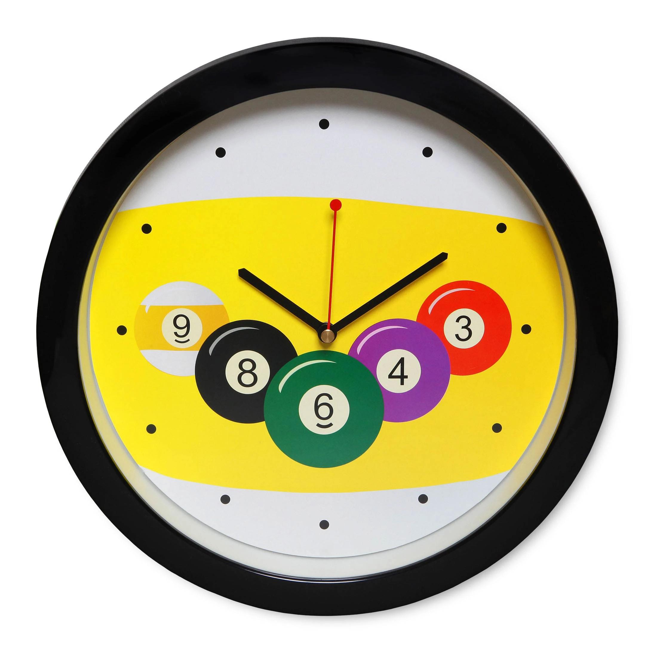 

Billiard Clock Print Round Carpet Soft Area Rug for Bathroom Bedroom Living Room Doormat Gaming Chair Decor Non-Slip Floor Mat 40x40cm