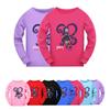 5579 Дитяча футболка для дівчаток з принтом Lily Lovebraids, з довгими рукавами