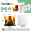 Vibrant Rooster Sunflower Pillowcase Printed Polyester 45x45cm Throw Pillowcover Decorative Sofa Cushion Pillowslip Home Decor