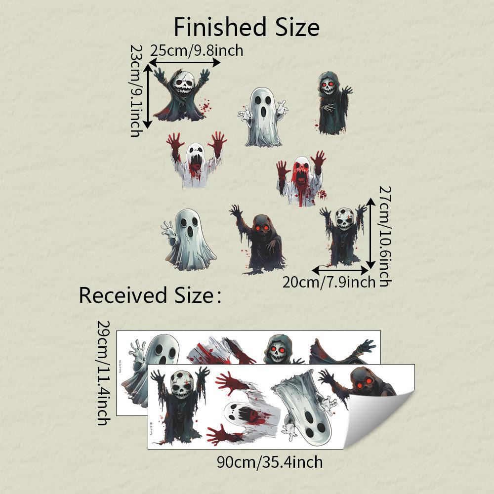 

Мультяшные Безликие Призраки Черепа Дерево Спальня Гостиная Домашняя Атмосфера Декоративные Наклейки на Стену