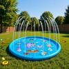 PVC Dolphin Spray Water Pad for Kids and Pets - Outdoor Summer Lawn Play Mat