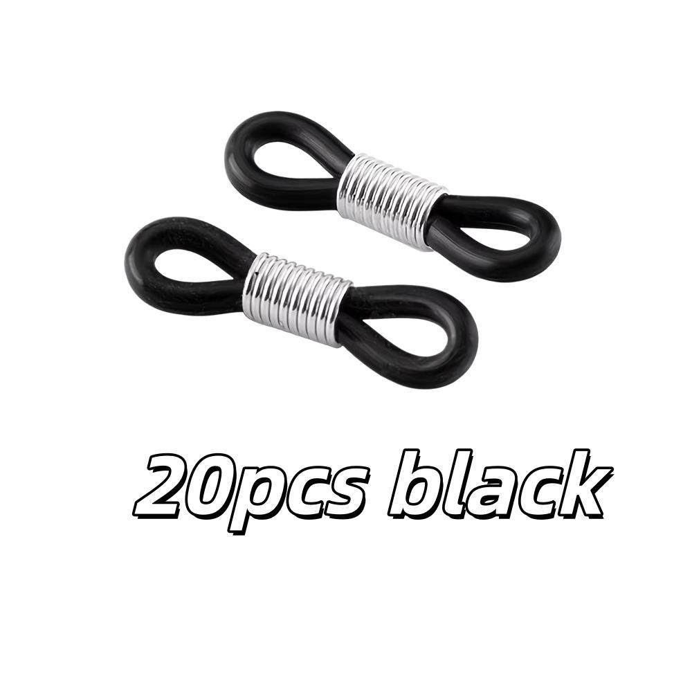 20pcs Anti-Slip Silicone Buckles – Accessories for Eyeglass Chains, Mask Ropes, Versatile Clips