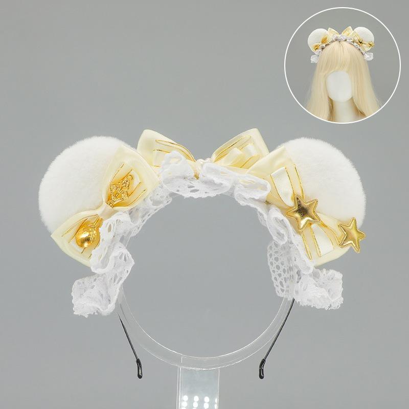 Handmade Gorgeous Bear Ear Headband Two-dimensional Soft Girl Girl Headgear Comic Show Lolita Bear Ear Headband
